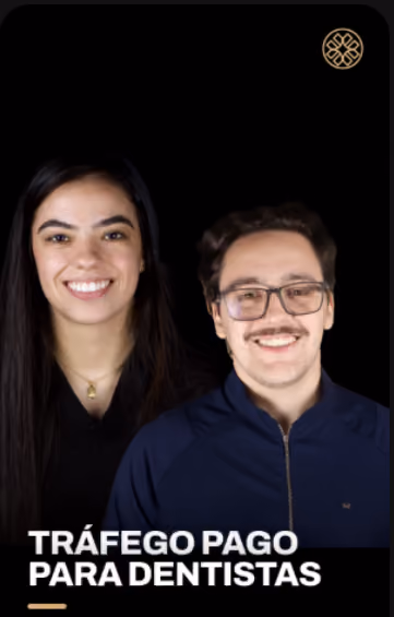Capa da trilha de tráfego pago: Dra. Mariana Juglair e Dr. Giovanni Mangini, que apresentam o curso.